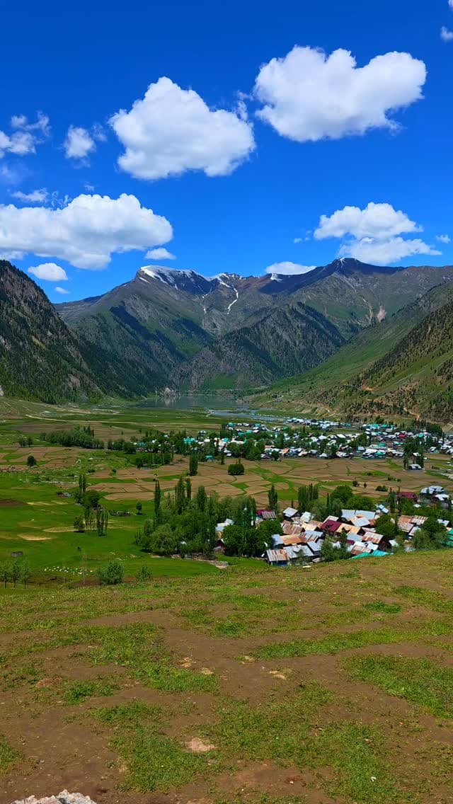 Snow-capped peaks above the Gurez Valley